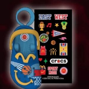 McDonald's Crocs Happy Meal Toy 2026 Freethrow x Keychain #2 Bag Charm